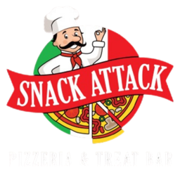 Snack Attack Pizzeria logo.